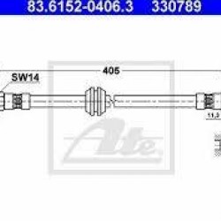 BMW E46 FREN HORTUMU ATE  34326766966